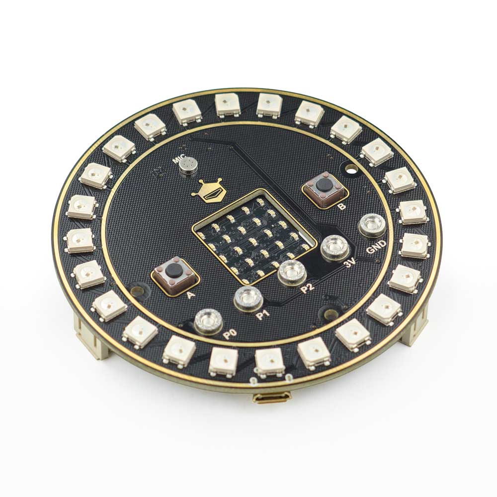 rob0150 DFRobot ROB0150 Micro: Circular RGB LED Expansion Board LED Expansion Board for WS2812 for Micro Bit