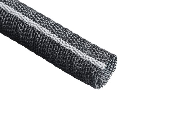 Tenneco Expandable Braided Polyester Black Protective Sleeve, 25m Length 5 mm Cable Diameter, 2000V0 Series