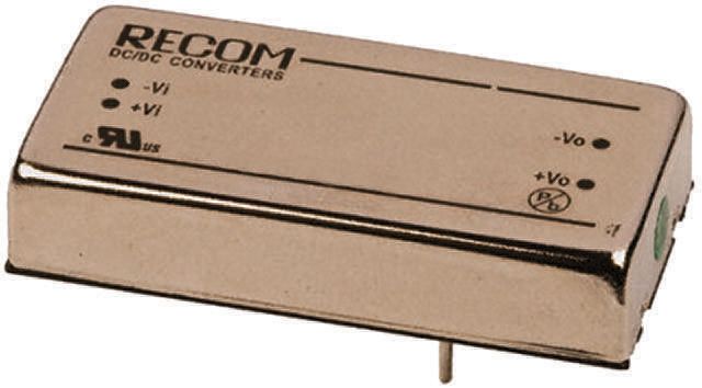Recom RP15 F DC/DC Converter, 12V dc/, 36V dc Input, 18V Input 15 W, Through Hole, 85 °C Max Temp -40 °C Min Temp, 6-Pin