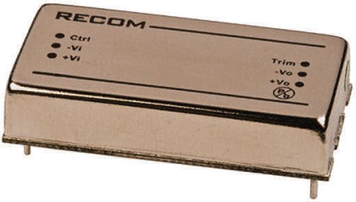 Recom RP30 FW DC/DC Converter, 15V dc/ 2 A, 24V dc Input, 18V Input 30 W, Through Hole, 85 °C Max Temp -40 °C Min Temp,