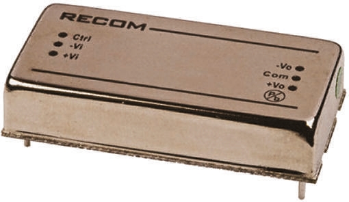 Recom RP30 FW DC/DC Converter, 12V dc, -12 V dc/ 1.25 A, 48V dc Input, 18V Input 20 W, Through Hole, 85 °C Max Temp -40