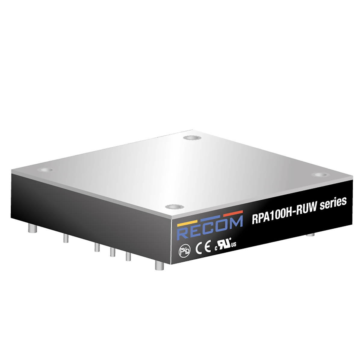 Recom RPA100H-RUW DC/DC Converter, 24V dc/ 4.2 A, 137.5V dc Input, 16.8V Input 100 W, Through Hole, 97 °C Max Temp -40