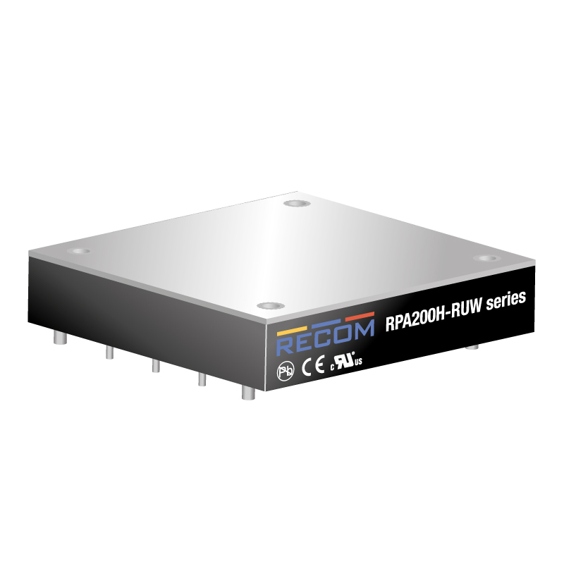 Recom RPA20 DC/DC Converter, 12V dc/ 16.7 A, 140V dc Input, 16.5V dc Input, Through Hole, 200 W, 100 °C Max Temp -40 °C