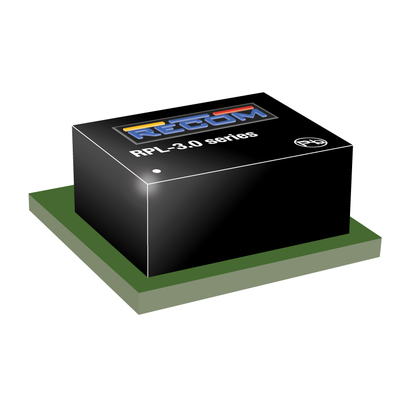 Recom RPL DC/DC Converter, 0.8V, 5.2 V/ 3 A, Surface, 125 °C Max Temp -40 °C Min Temp