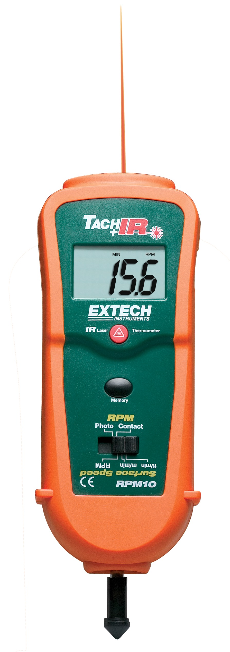 Extech Tachometer Best Accuracy 0.05 % - Laser LCD 99999rpm