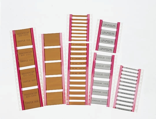 TE Connectivity White White Print Heat Shrink Labels, 50.8 mm Width, 250 Per Pack Qty, 50 mm