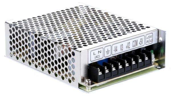 MEAN WELL Switching Power Supply, RQ-65C 4 Output 5V, 65 W, Input 88V ac to  264V ac