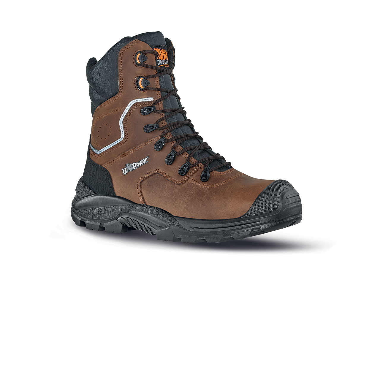 UPower Brown Composite Toe Capped Men's Safety Boots 10, EU 44
