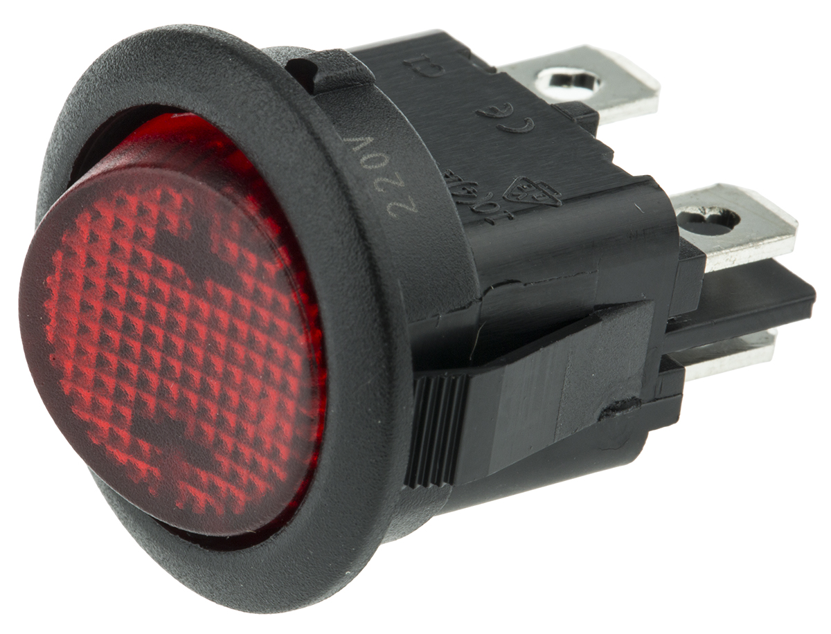ZF Illuminated DPST, On-Off Off-On Rocker Switch Panel