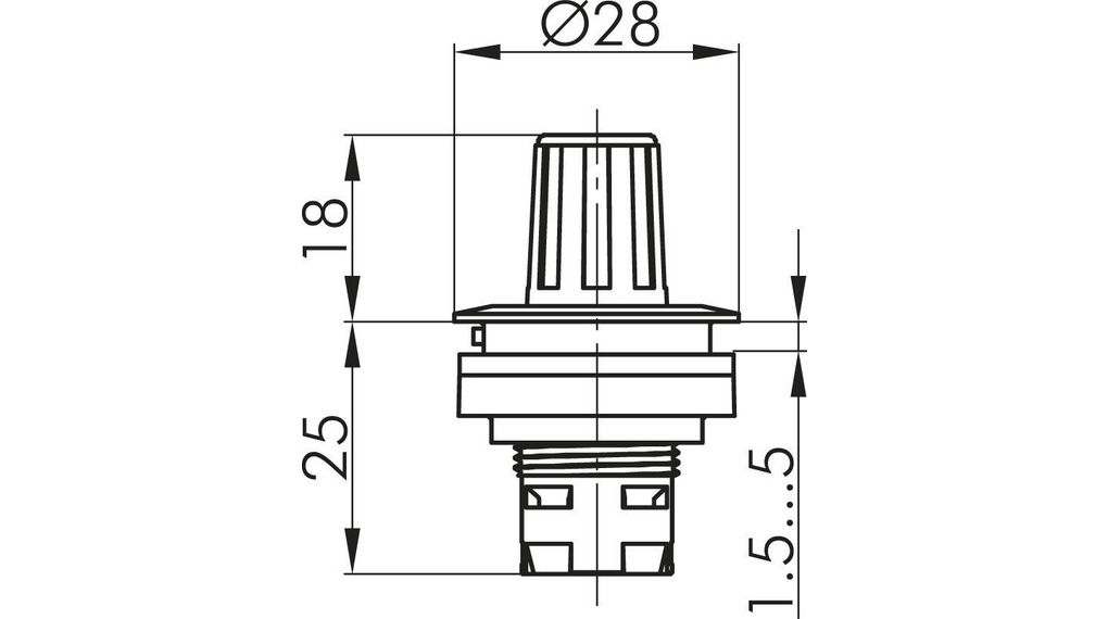 rrjr Schlegel Elektrokontakt Pointer Knob, RRJR