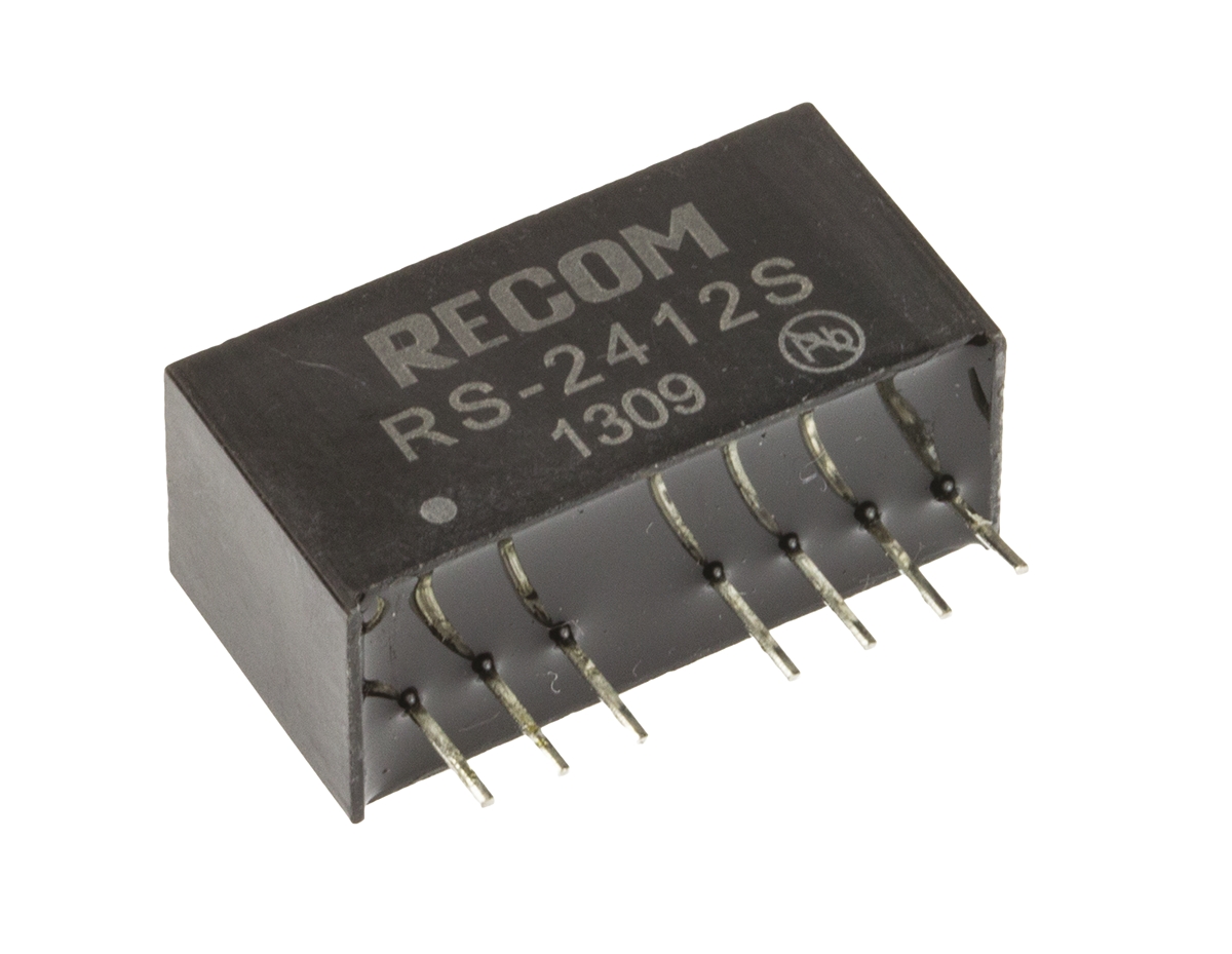 Recom RS DC/DC Converter, 12V dc/ 166 mA, 36V dc Input, 18V Input 2 W, Through Hole, 85 °C Max Temp -40 °C Min Temp,