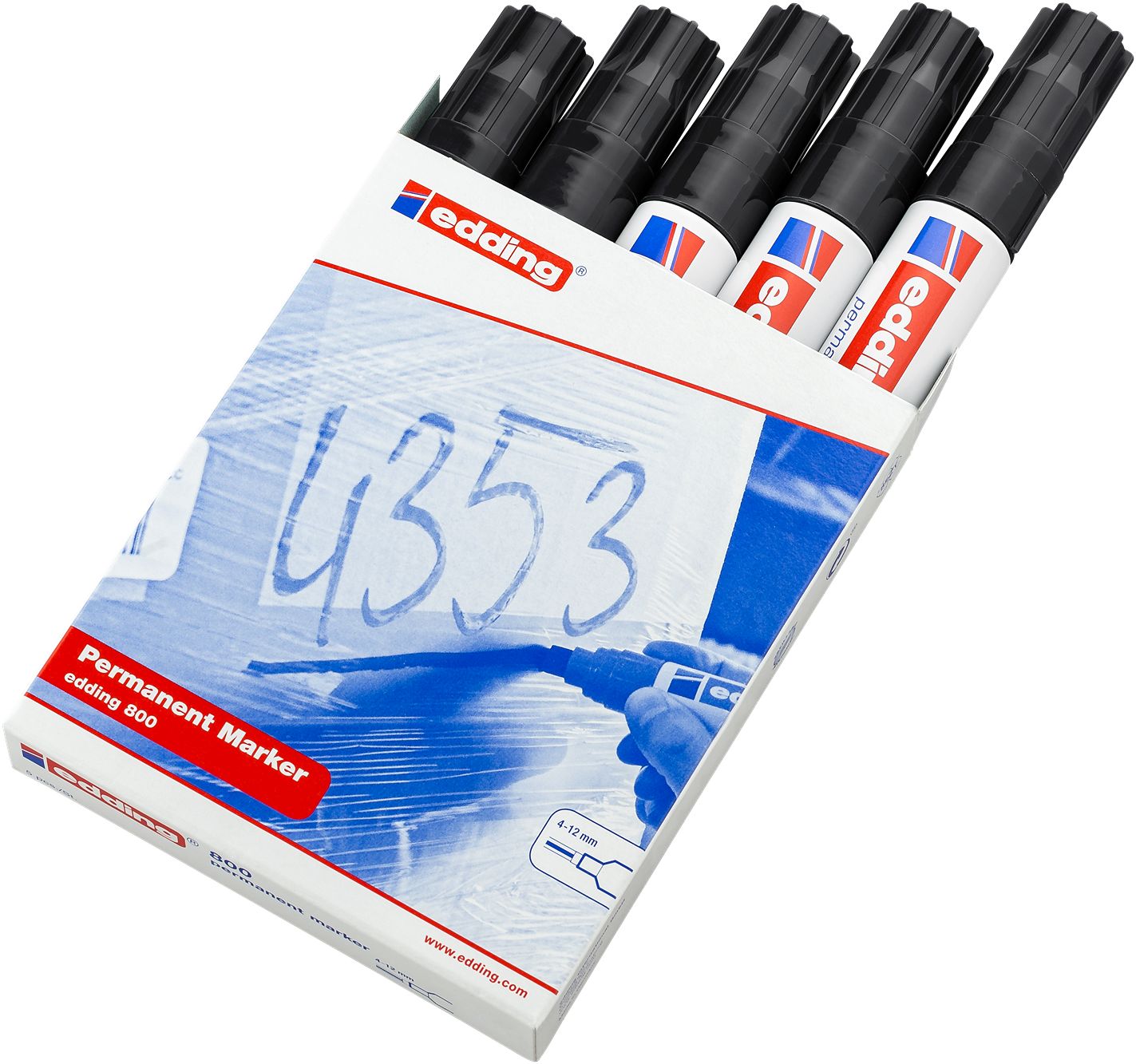 Edding 4 to 12 mm Tip Black Marker Pen