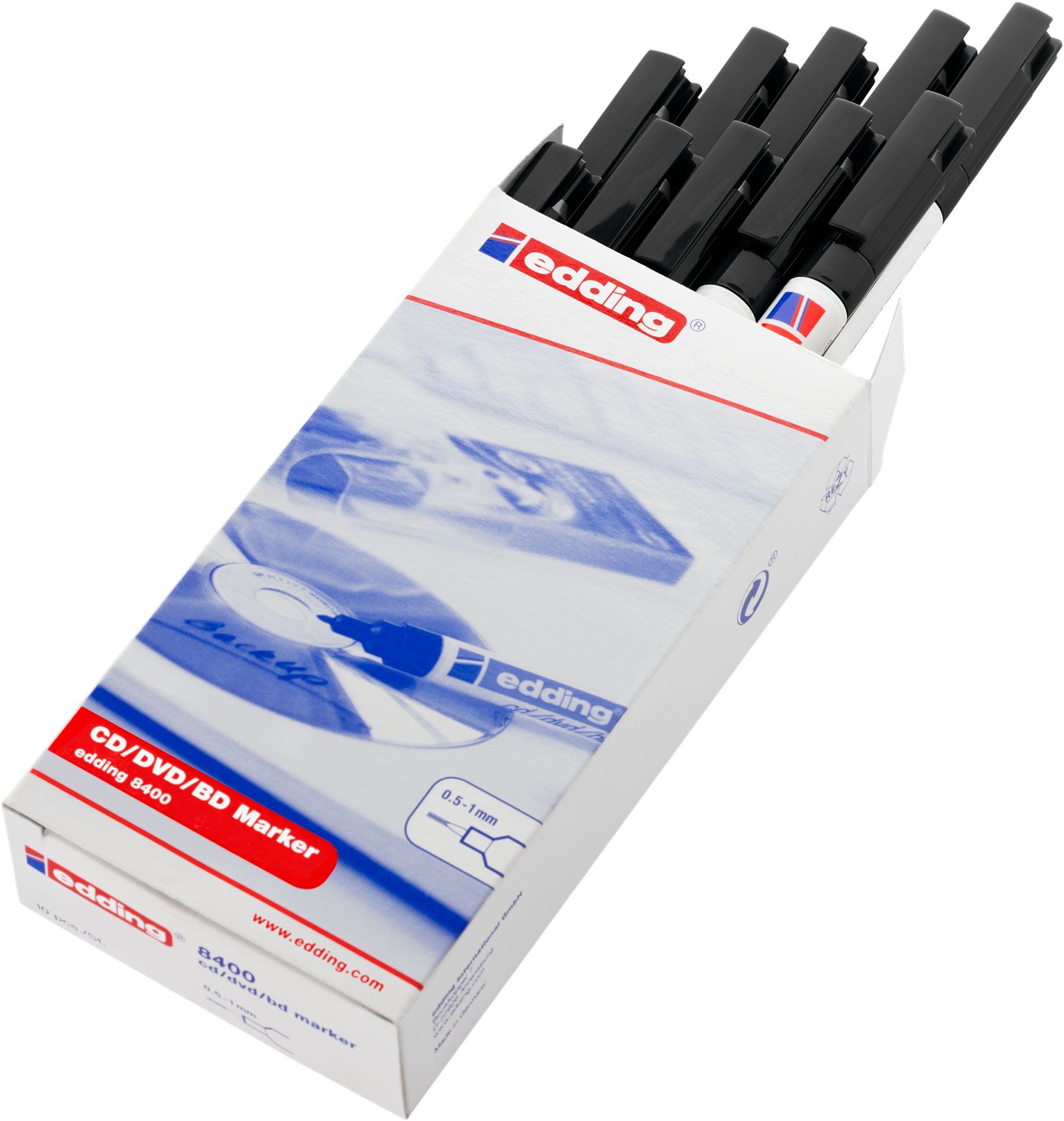 Edding Extra Fine Tip Black Marker Pen