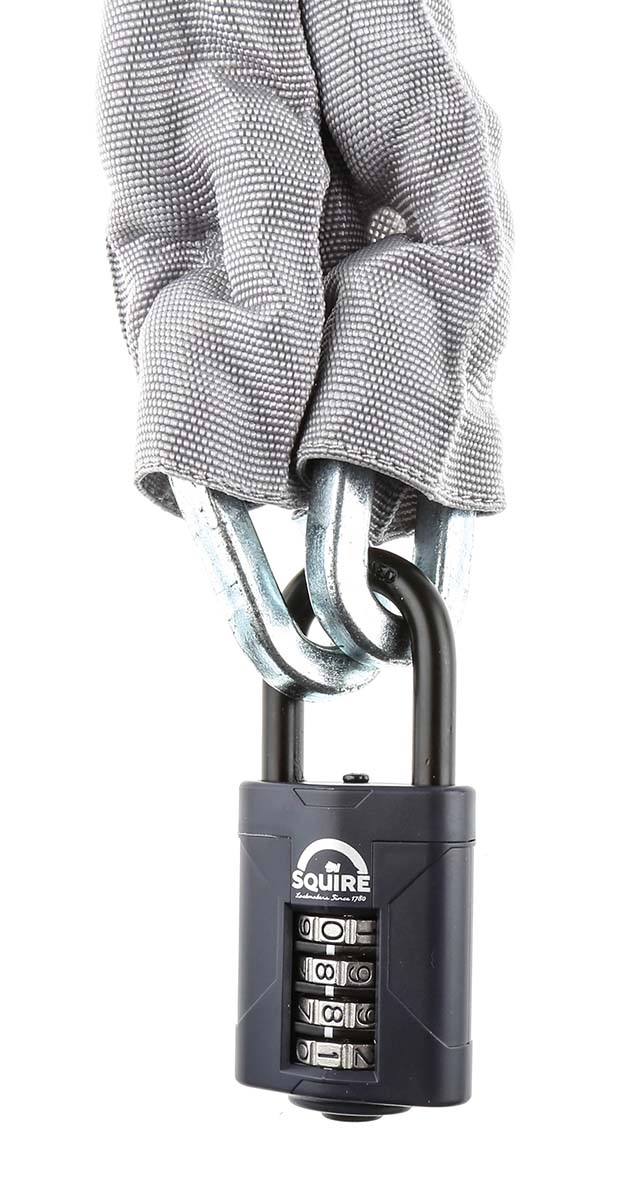 rs-cp50y3 Squire Combination Padlock Steel Padlock Weatherproof, 8 mm Shackle, 50mm Body