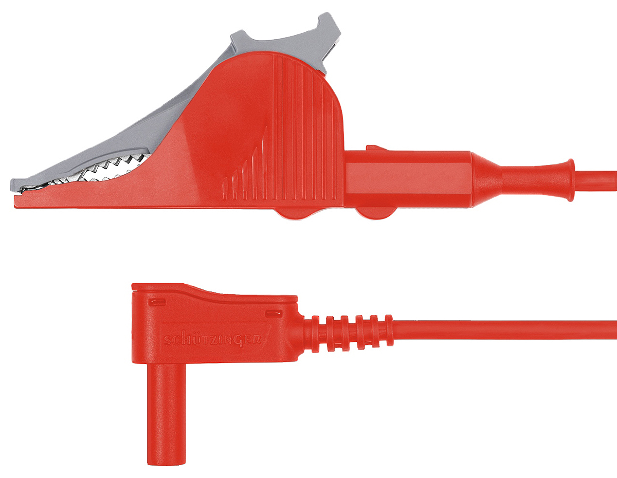 Schutzinger Connector Test Lead 32A, 1kV, Red, 1.5 m Lead Length