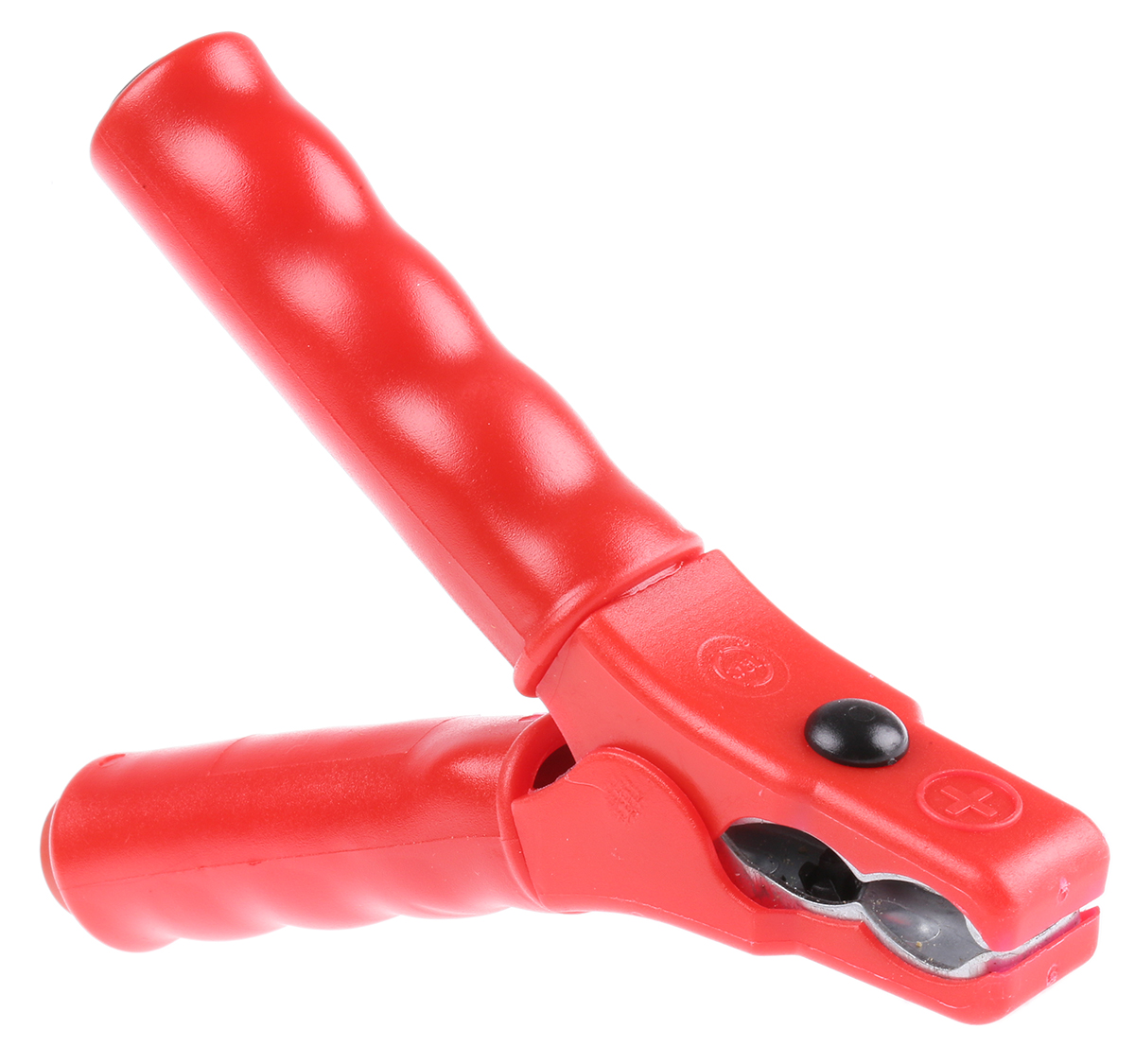 Schutzinger Crocodile Clip, Brass Contact, Red