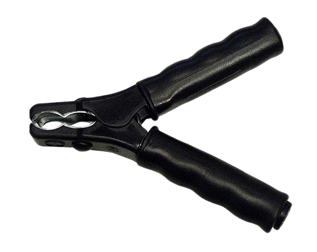 Schutzinger Crocodile Clip, Brass Contact, Black