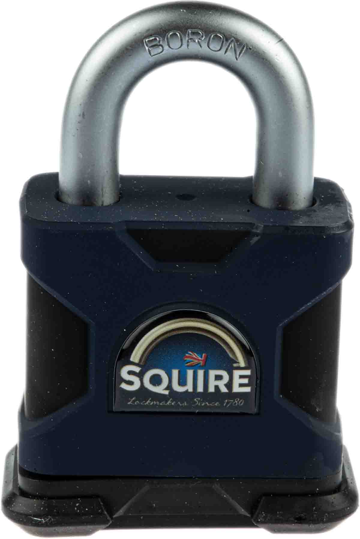 Squire Keyed Hardened Steel Padlock Weatherproof, 10 mm Shackle, 50mm Body