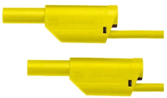 Schutzinger Test Lead 32A, 1kV, Yellow, 1 m Lead Length