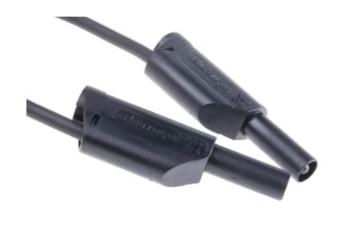 Schutzinger Test Lead 32A, 1kV, Black, 1 m Lead Length