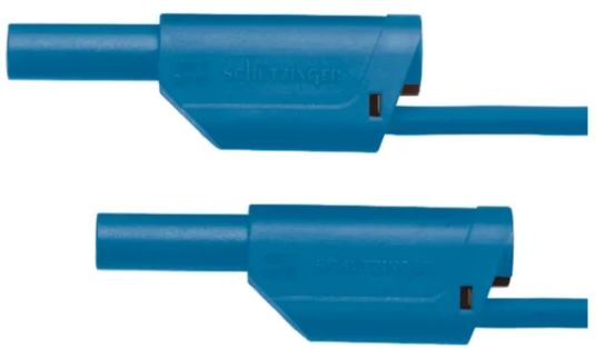 Schutzinger Test Lead 32A, 1kV, Blue, 1.5 m Lead Length