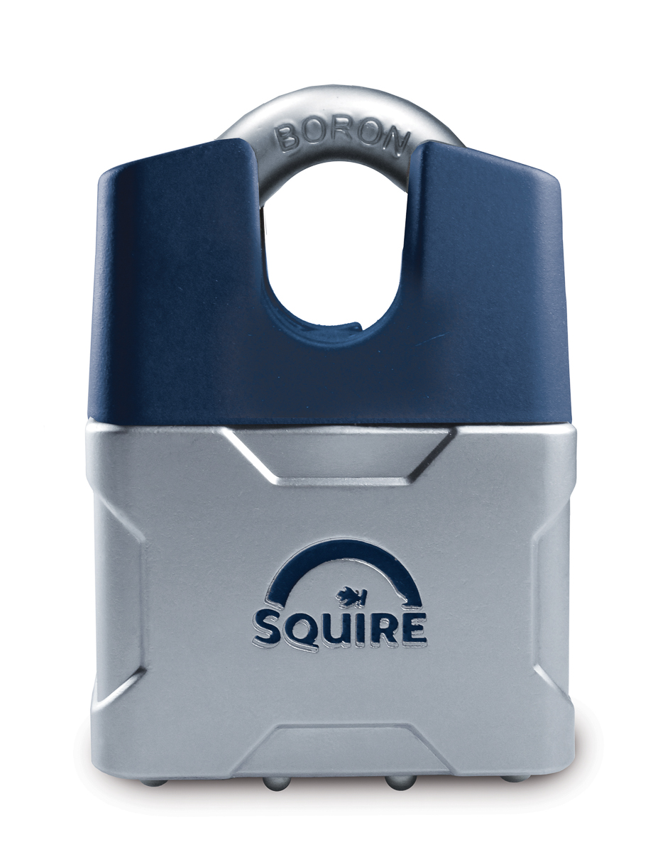 Squire Keyed Steel Steel Padlock Weatherproof, 8 mm Shackle, 48mm Body