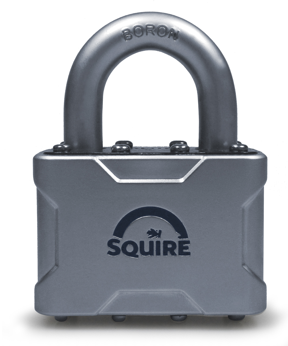 Squire Keyed Steel Steel Padlock Weatherproof, 9.5 mm Shackle, 55mm Body