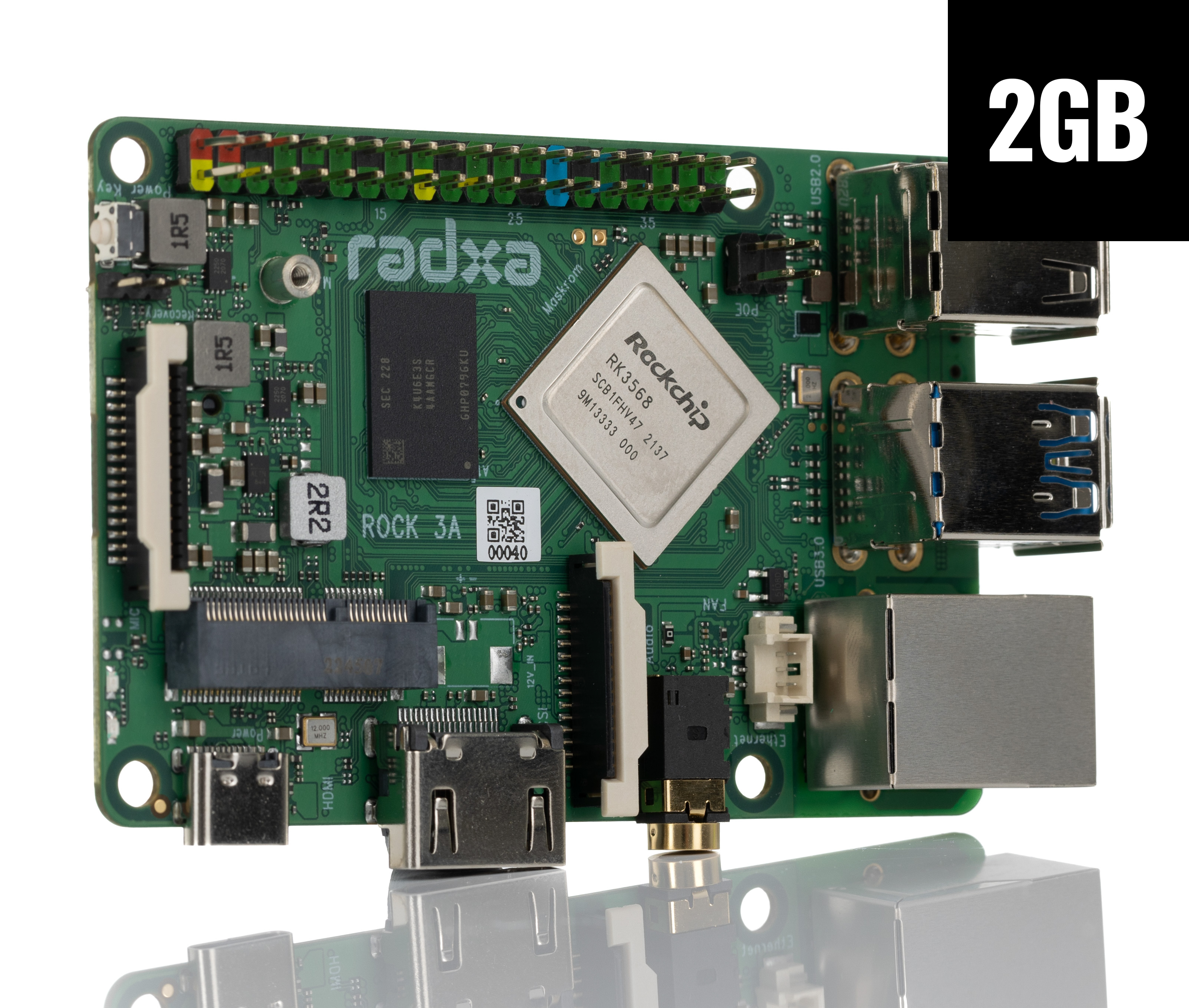 Okdo ROCK 3 Model A 2GB Single Board Computer
