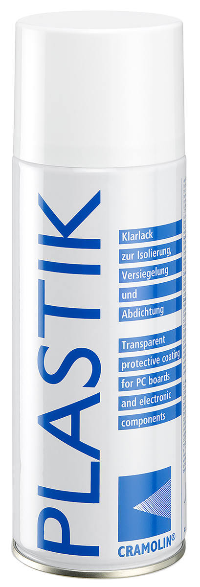 Cramolin Transparent Acrylic Resin Conformal Coating, 400 ml Aerosol, -70 °C min, 120 °C max