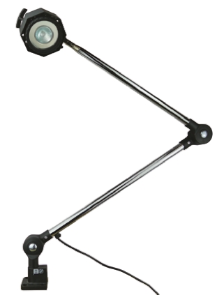 Serious Halogen Machine Light, 50 W, 24V ac/dc, Articulated, IP65, 1000 mm Reach, 1000 mm Arm Length, 2 m