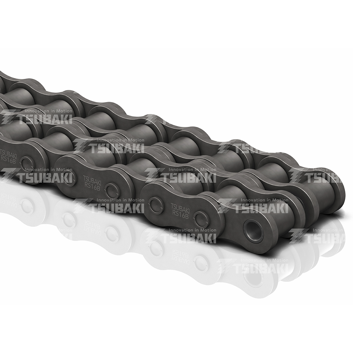 Tsubaki 12B-2 2 Roller Chain, 5 m, 43.6 mm, RS12B, ISO 606 (DIN 8187)