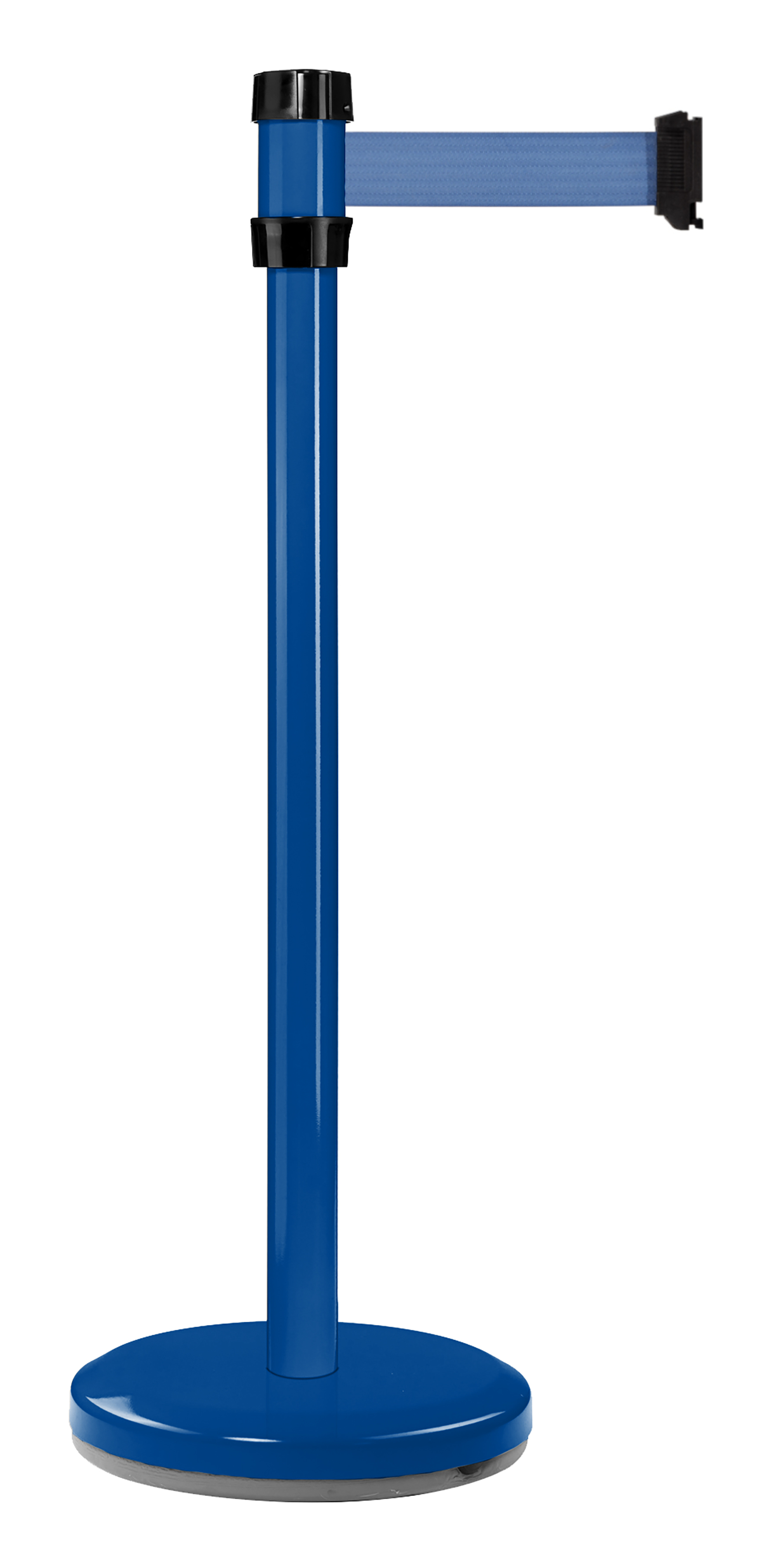 Viso Blue Strap Post, Blue Tape, Steel, Polyester, Barrier Post, 2 m