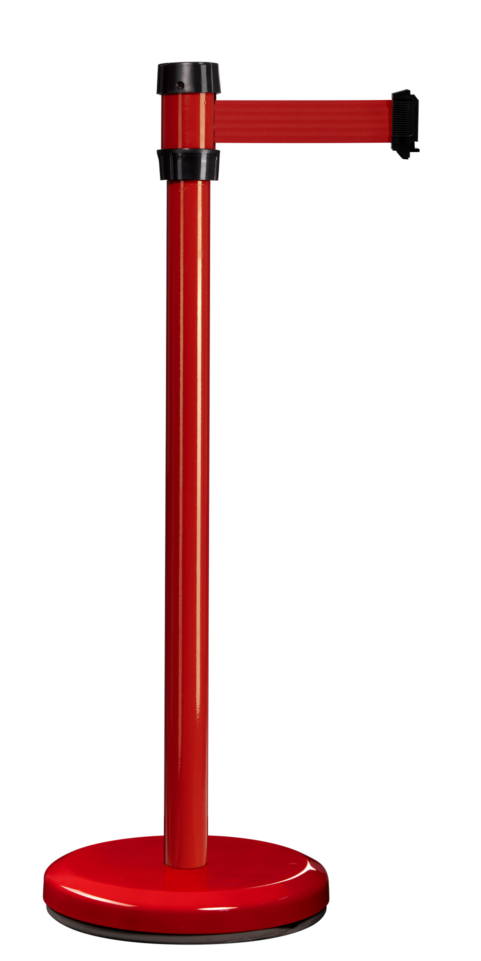 Viso Red Strap Post, Red Tape, Steel, Polyester, Barrier Post, 2 m