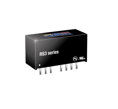 rs3-1233s Recom RS3 DC/DC Converter, 3.3V dc/, 18V dc Input, 9V Input 3 W, Through Hole, 85 °C Max Temp -40 °C Min Temp, 8-Pin SIP