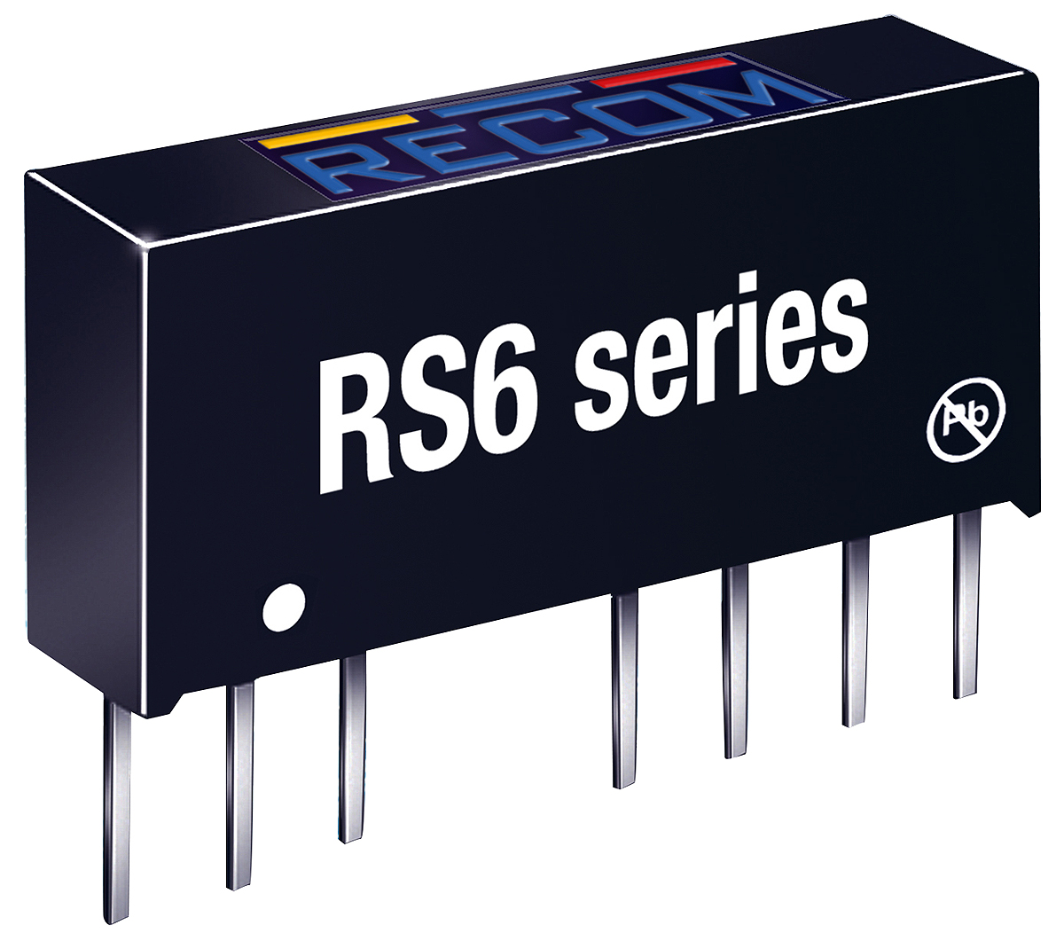 Recom RS6 DC/DC Converter, 3.3V/ 1.3 A, 36V Input, 18V Input 6 W, Through Hole, 75 °C Max Temp -40 °C Min Temp, 8-Pin