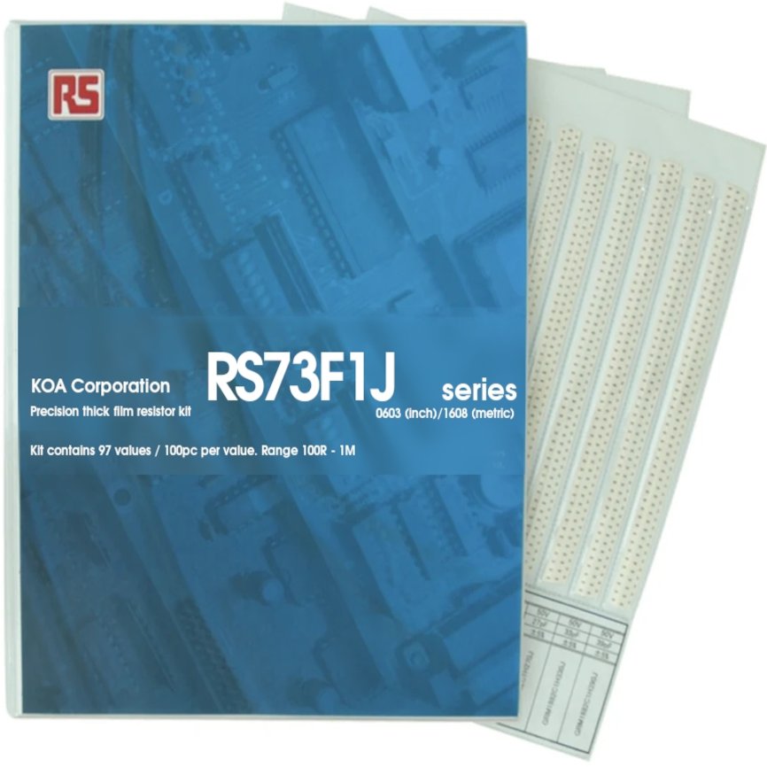 KOA, RS73 Thick Film, Surface Mount 97 Resistor Kit 9700, 100 Ω → 1 MΩ