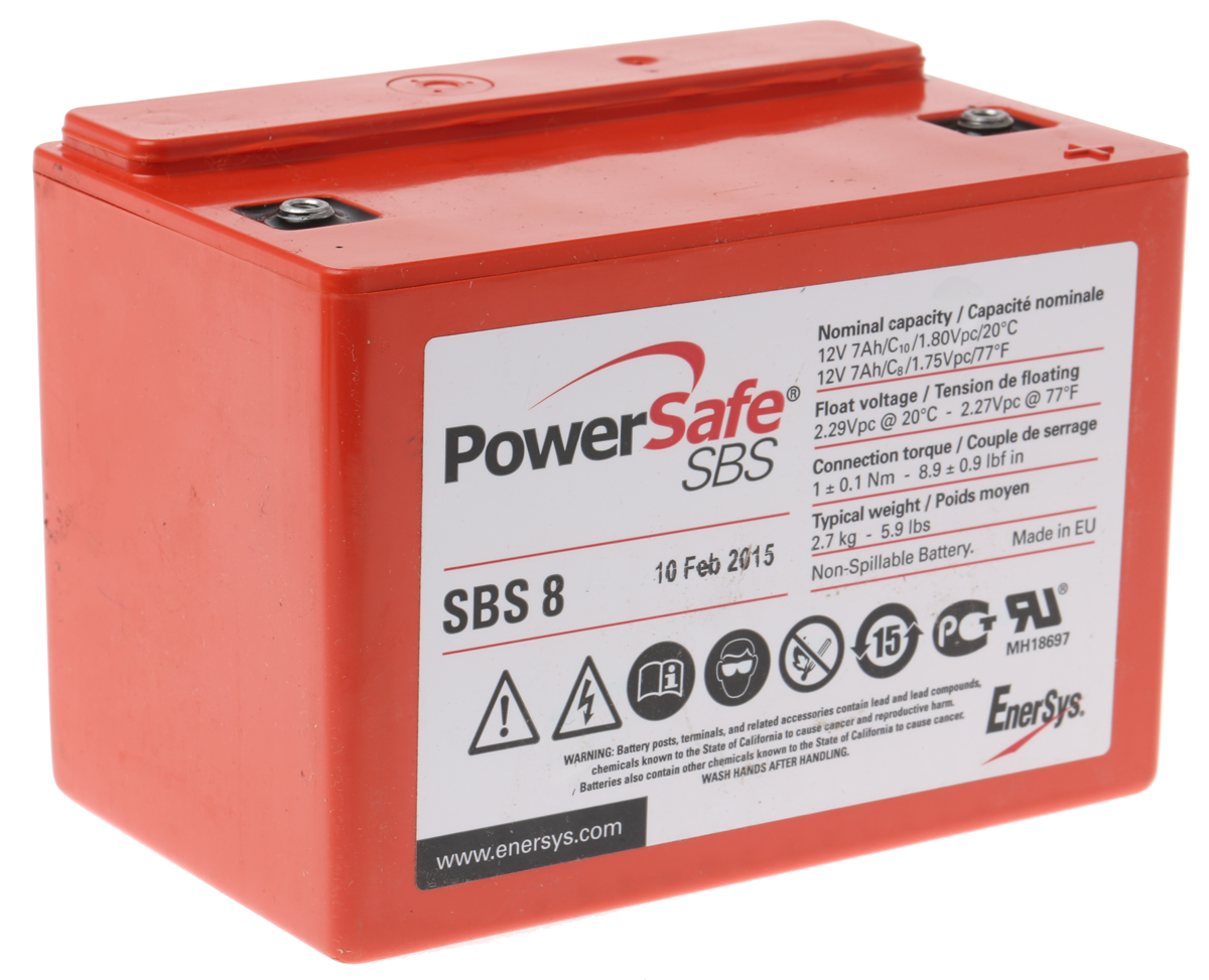 Enersys 12 V Sealed Lead Acid Battery, 7 Ah, 86mm x 101 mm