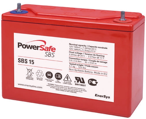 Enersys 12 V Sealed Lead Acid Battery, 14 Ah, 77mm x 140 mm