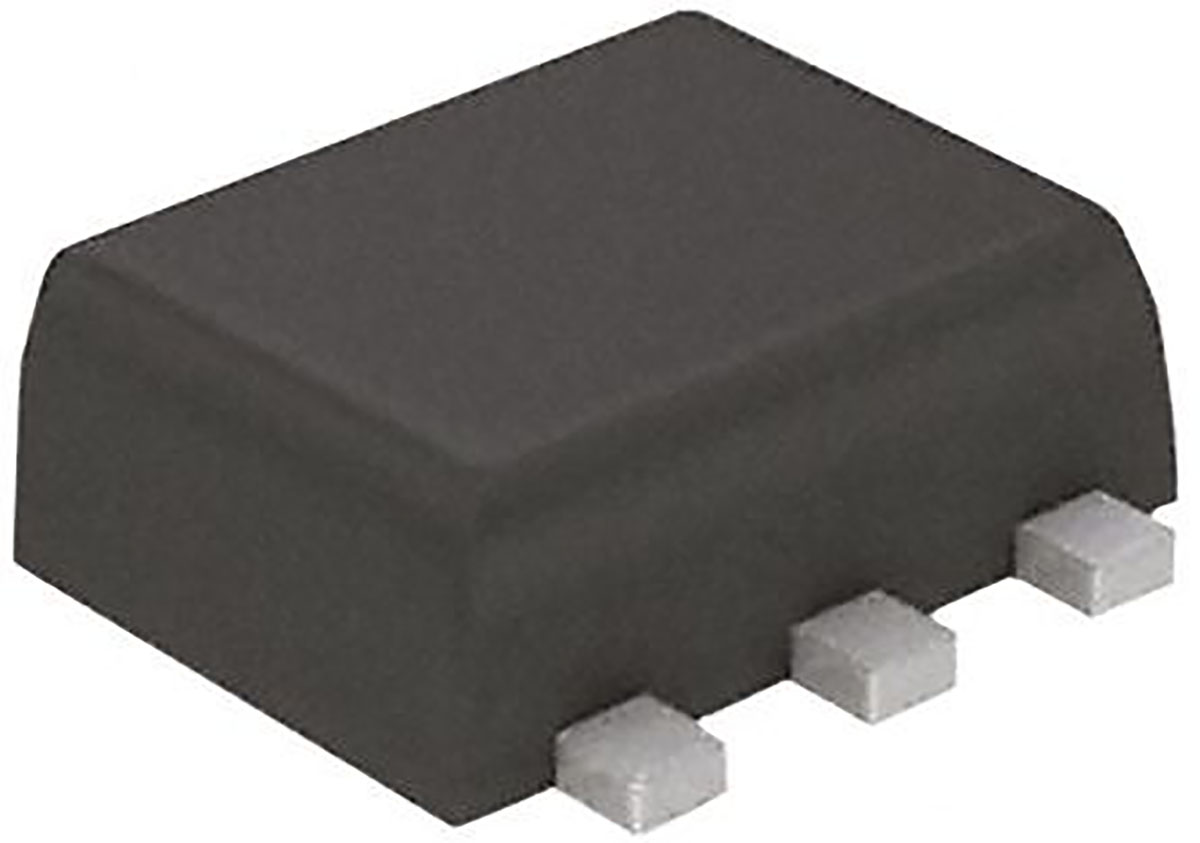 ROHM RSB12JS2T2R 2-Element Bi-Directional Low Capacitance Protection Device, 0.15 W, 6-Pin SC-75A