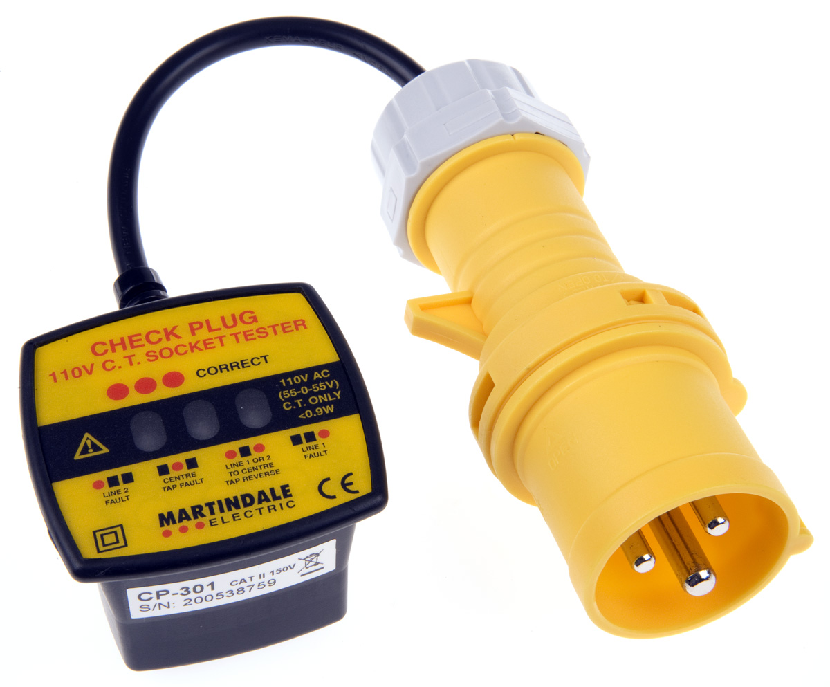 Martindale, Model CP-301 Socket Tester 16A 110V ac CAT II, RSCAL