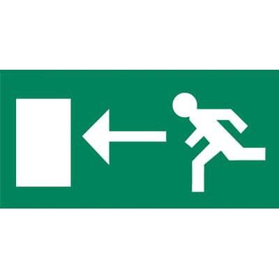 EMERGI-LITE LED Emergency Exit Legend, 3.9 W, Surface, Wall, Ceiling
