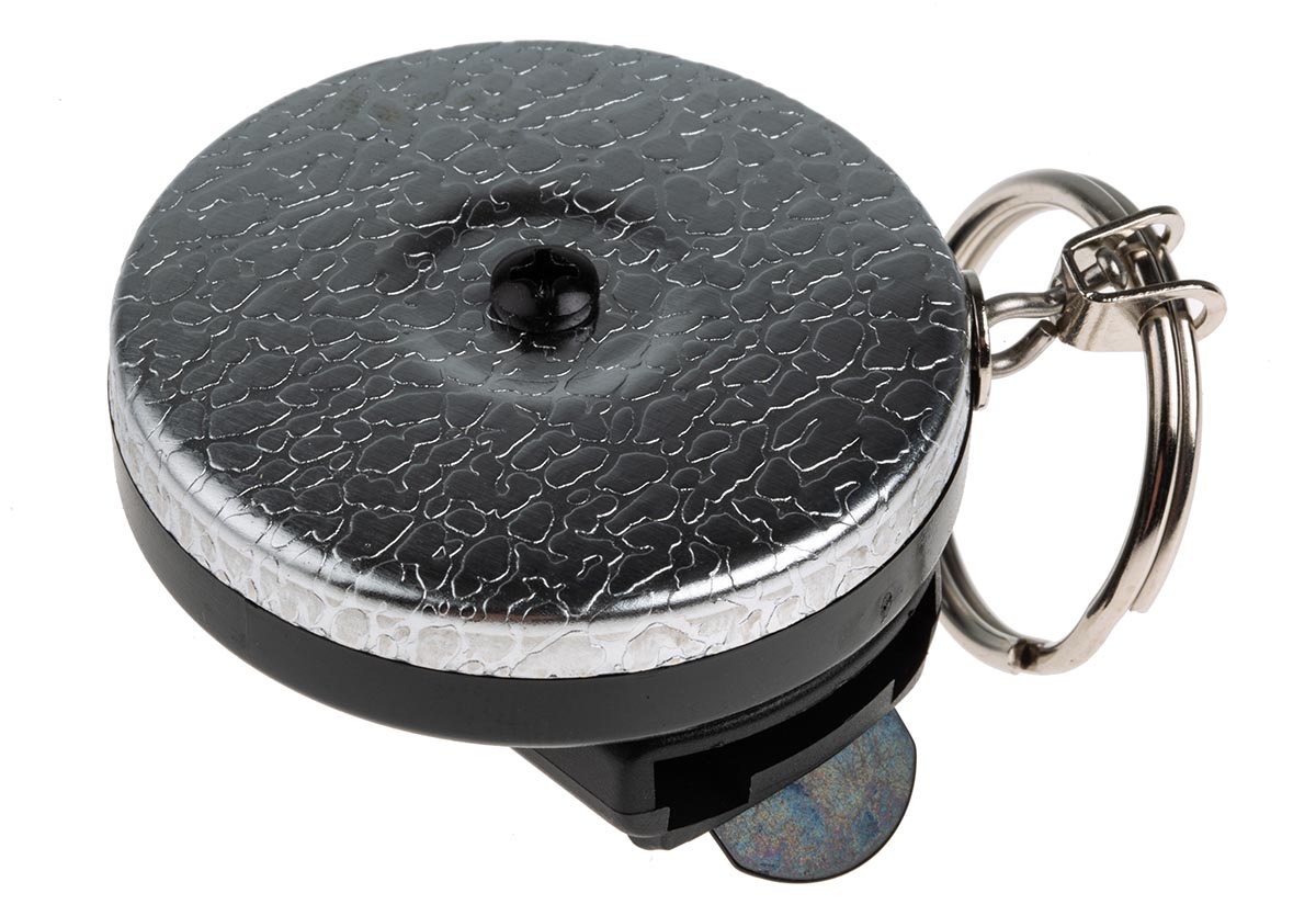 Securikey Retractable Key Chain Key Reel Silver