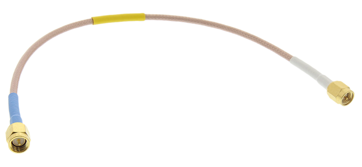Times Microwave SMA Series, 250 mm, RD316 Coaxial Coaxial Cable 50 Ω, Terminated