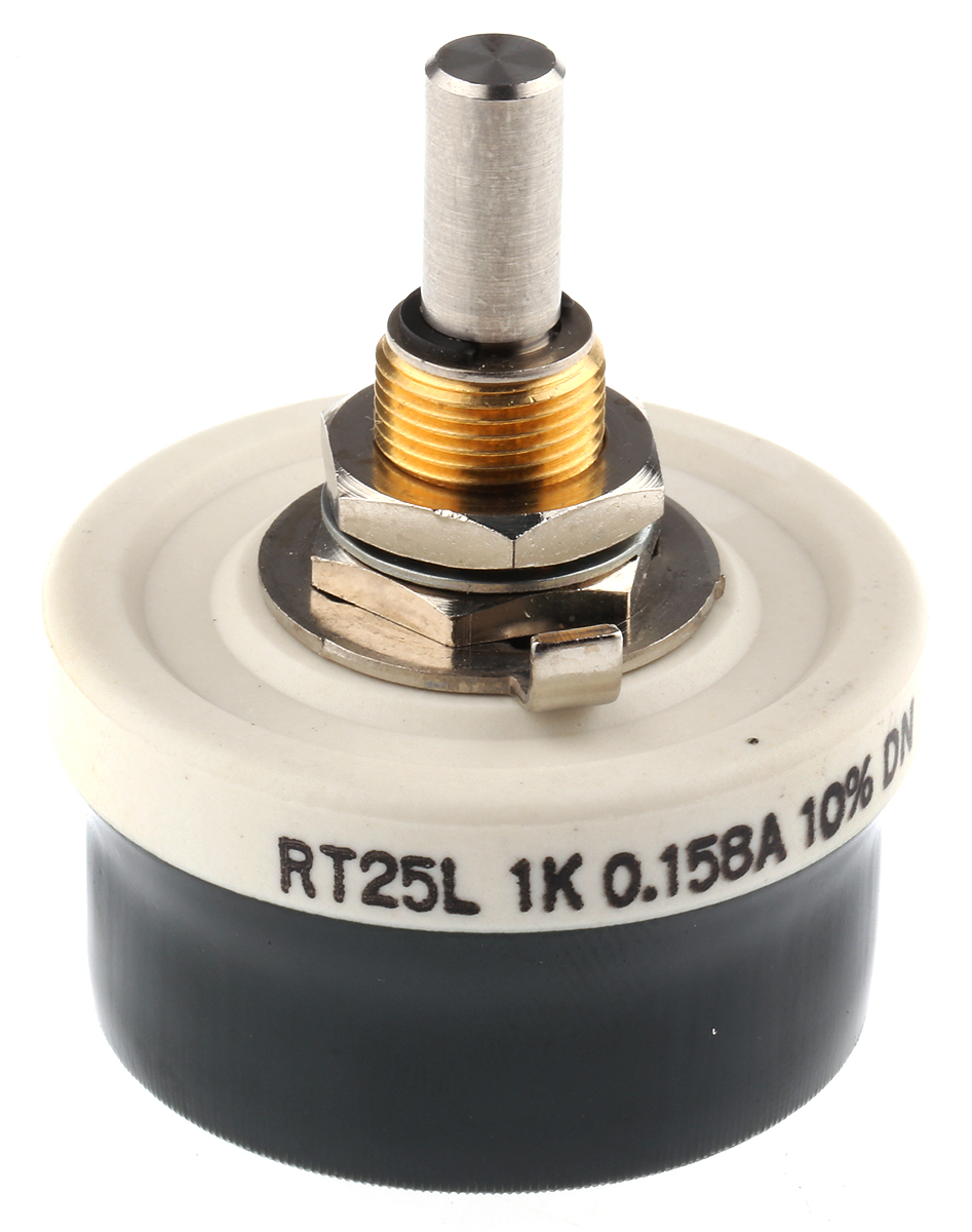 Vishay 25 W 1 kΩ Wirewound Rheostat 158mA