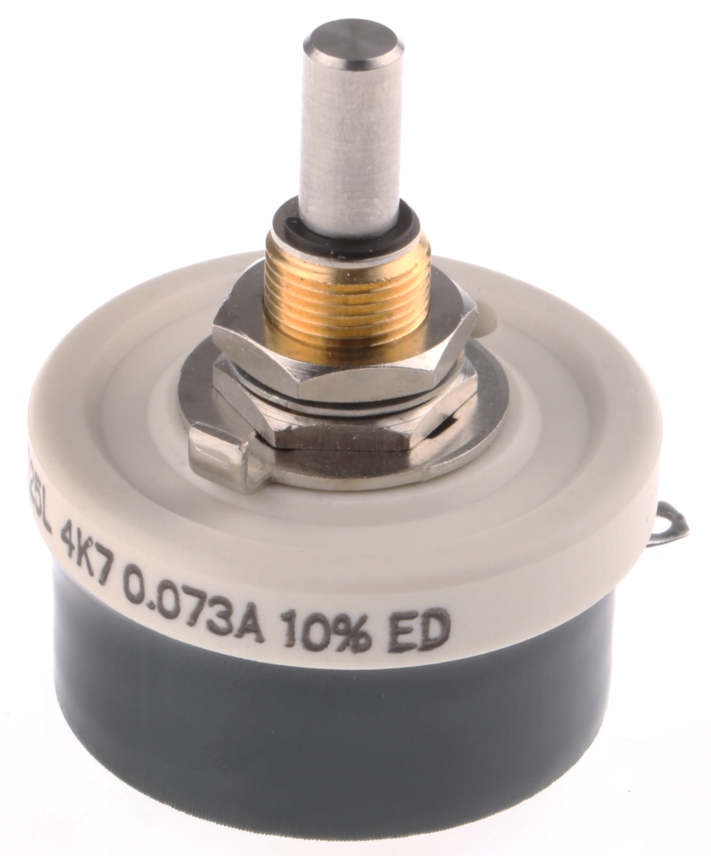 Vishay 25 W 4.7 kΩ Wirewound Rheostat 73mA