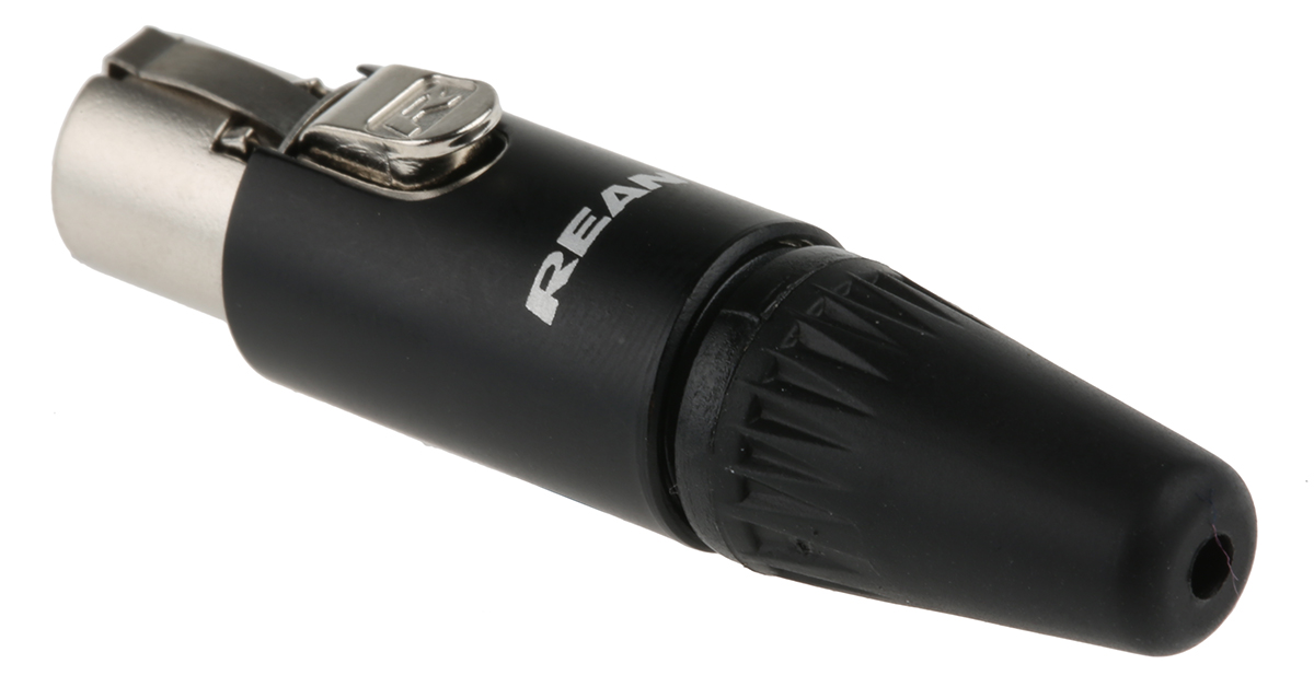 rt3fc-b Re-An Products Cable XLR Connector, Straight Female, 3 Way, Gold Plating