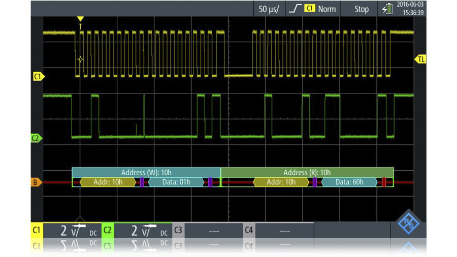 rtc-k1 Rohde & Schwarz Triggering and Decoding Oscilloscope Software for Use with RTC1000 Oscilloscope