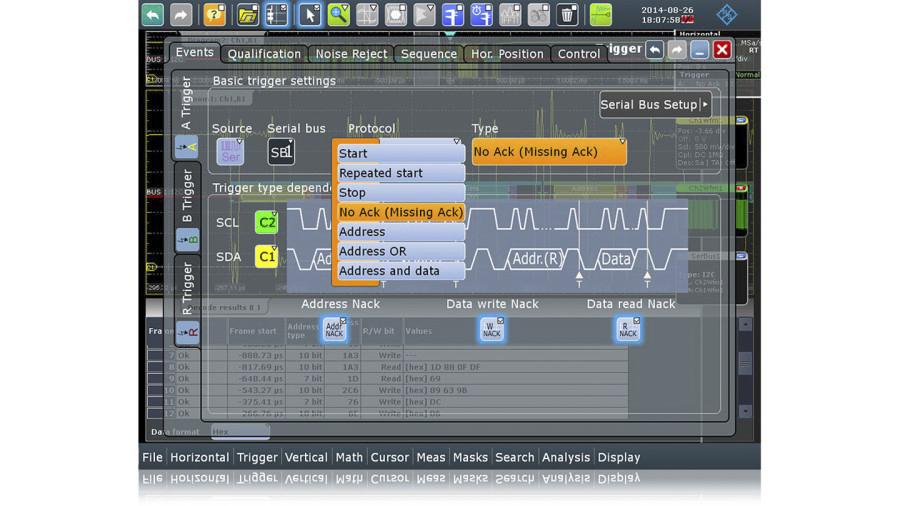 rtc-k1 Rohde & Schwarz Triggering and Decoding Oscilloscope Software for Use with RTC1000 Oscilloscope