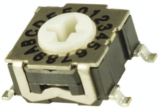 C & K Rotary Flush Rotary Changeover Switch Surface Mount