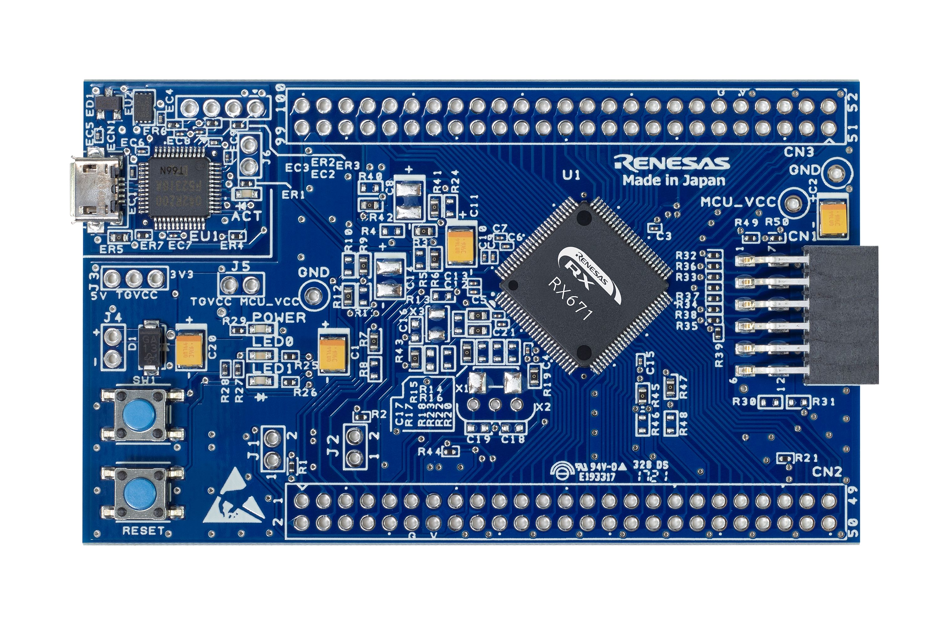 Renesas Electronics Target Board for RX671 32 Bit MCU Target Board RTK5RX6710C00000BJ